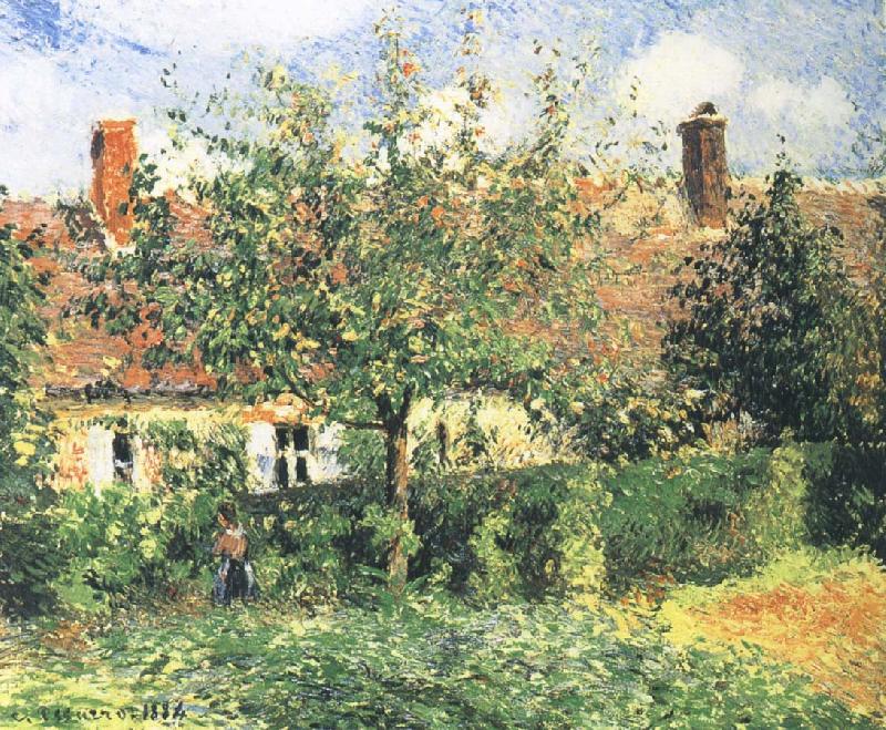 Camille Pissarro Farmhouse oil painting image